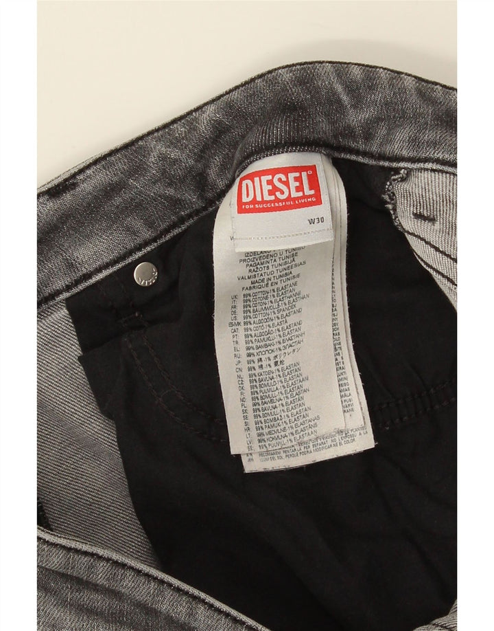 Diesel Herren Slim Jeans W30 L31 Graue Baumwolle