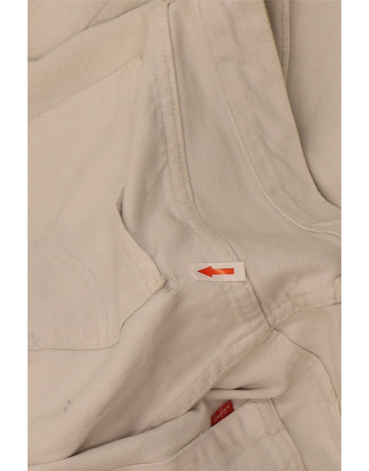 Levi's Herren Straight Jeans W36 L36 Weiße Baumwolle