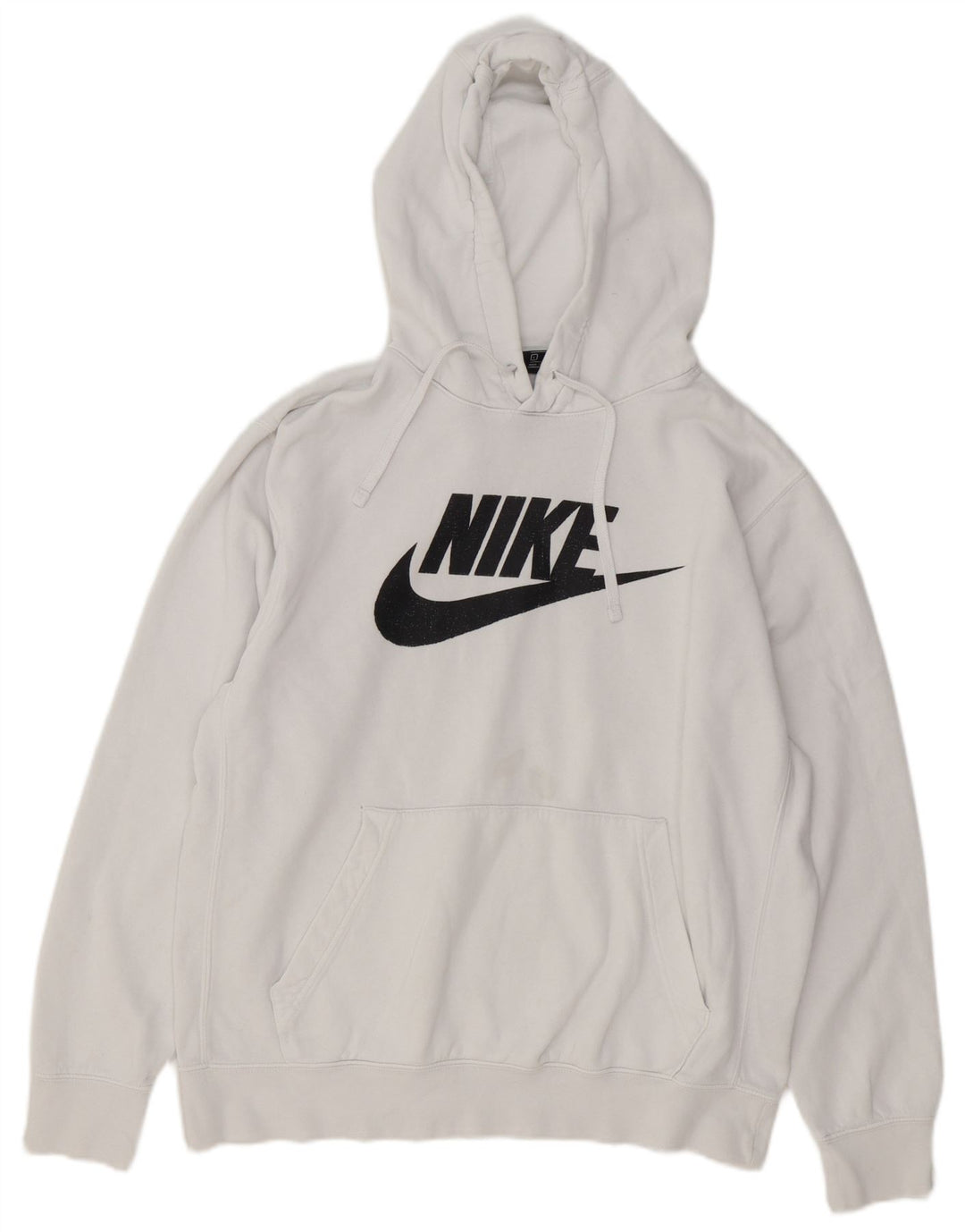 Nike Herren-Kapuzenpullover mit Grafik, groß, aus weißer Baumwolle