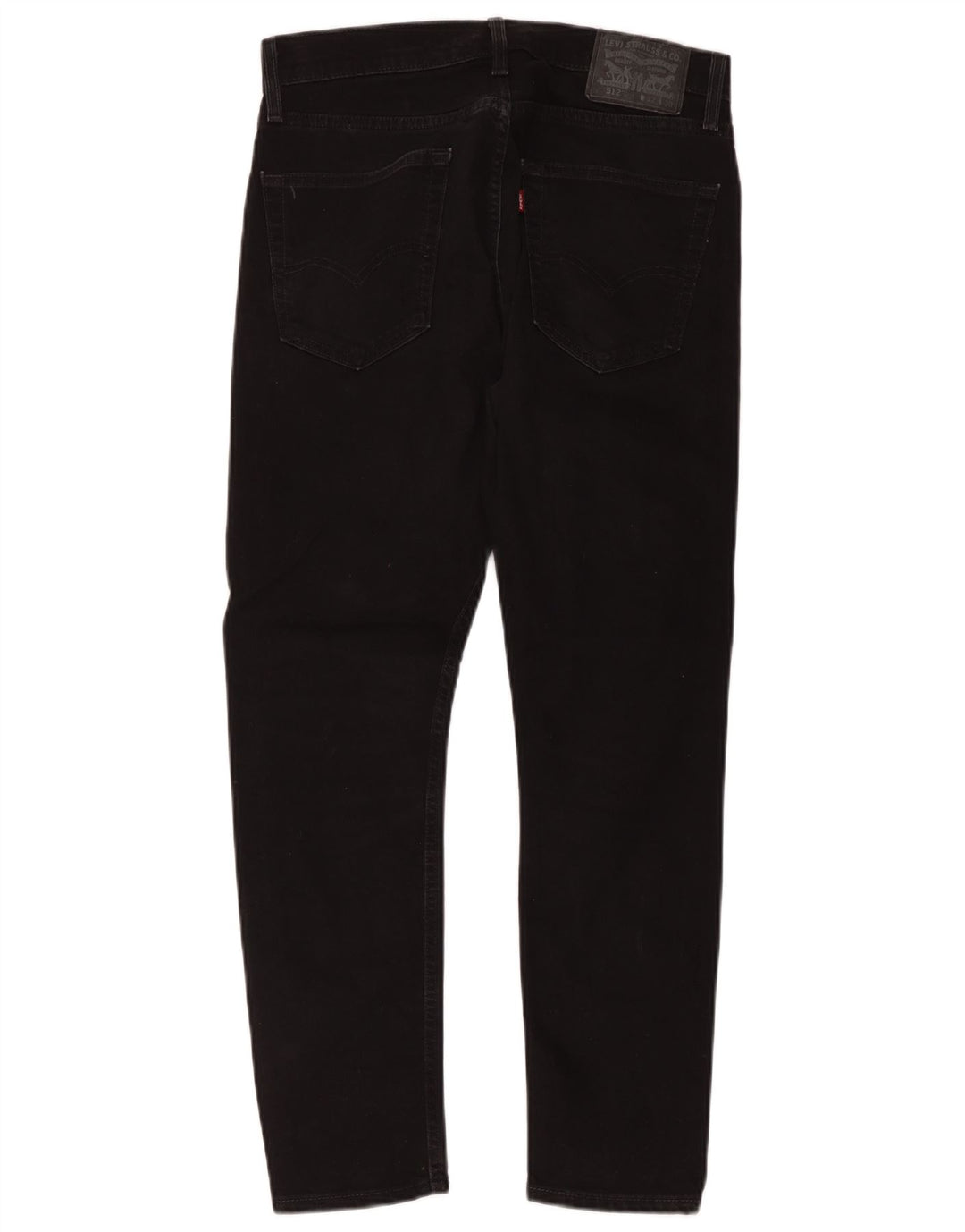 Levi's Herren 512 Slim Tapered Jeans W32 L30 Schwarze Baumwolle