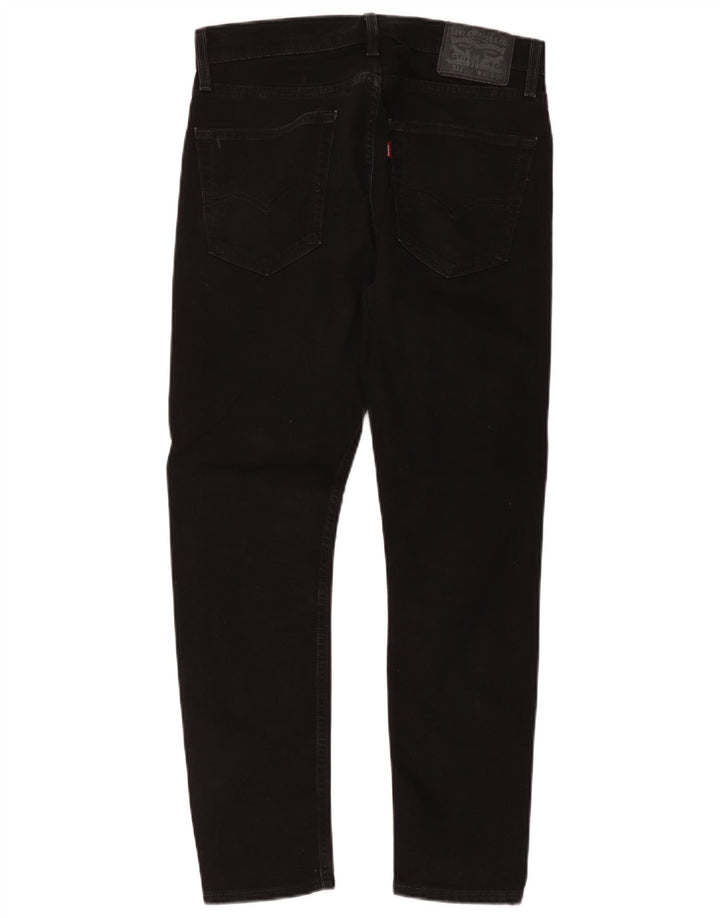 Levi's Herren 512 Slim Tapered Jeans W32 L30 Schwarze Baumwolle