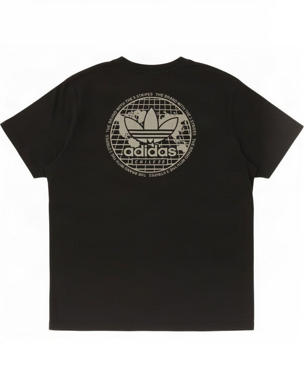 Adidas Herren Grafik T-Shirt Top Large Schwarz Baumwolle