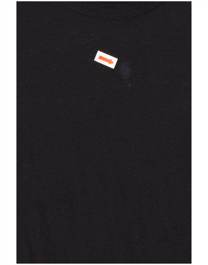 French Connection Herren T-Shirt Top XL Schwarz Baumwolle