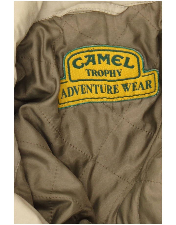 Camel Active Herren-Windjacke mit Kapuze, UK 48 4XL, Beige, Farbblock