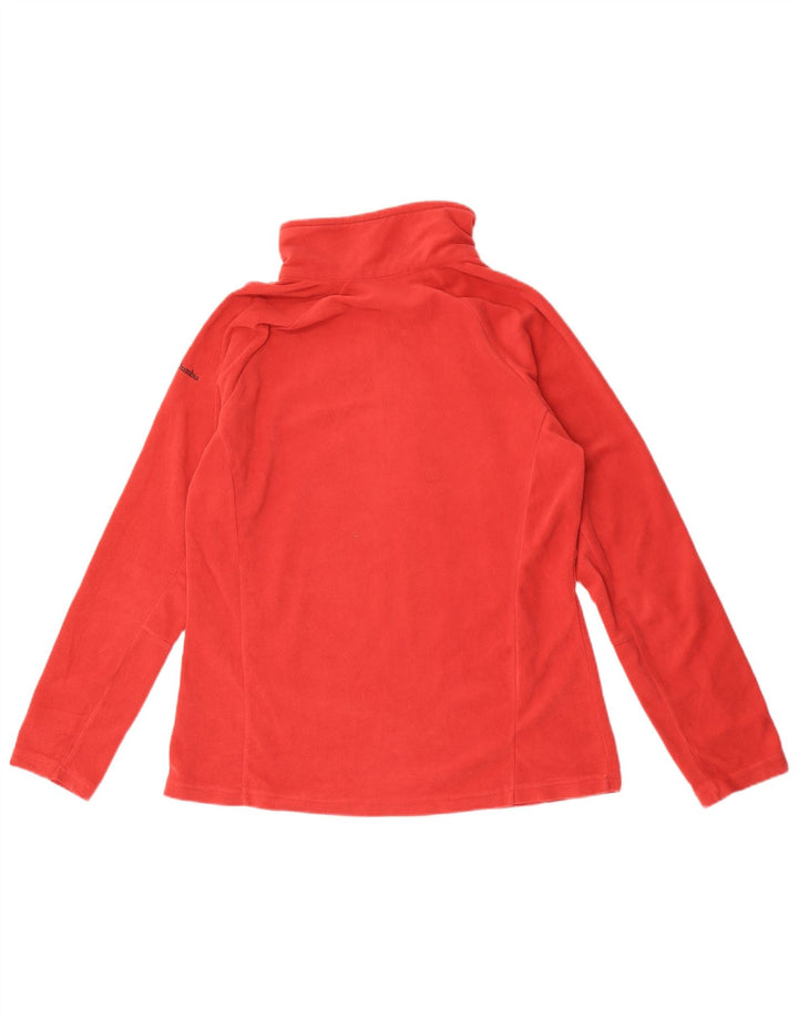 Columbia Damen-Fleecepullover mit Reißverschluss, UK 16, Größe L, Rot, Polyester
