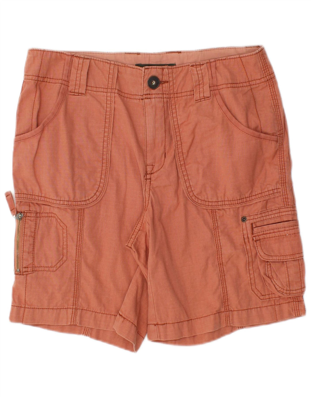 EDDIE BAUER Damen Cargoshorts US 2 XS W28 Orange Baumwolle