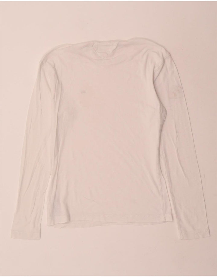 Tommy Hilfiger Herren-Top, langärmelig, mittelweiße Baumwolle