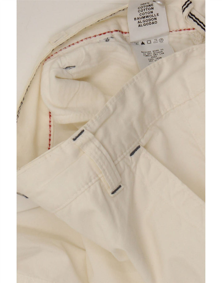 Murphy & Nye Herren-Chinoshorts W36 Large aus weißer Baumwolle