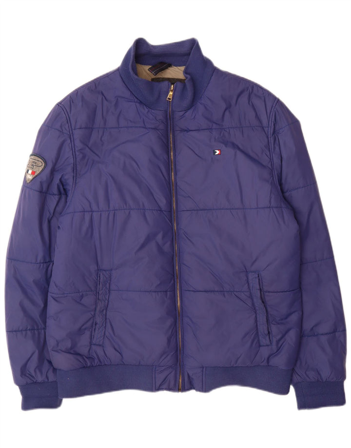 Peckott Herren Wattierte Jacke UK 44 2XL Marineblau Polyamid