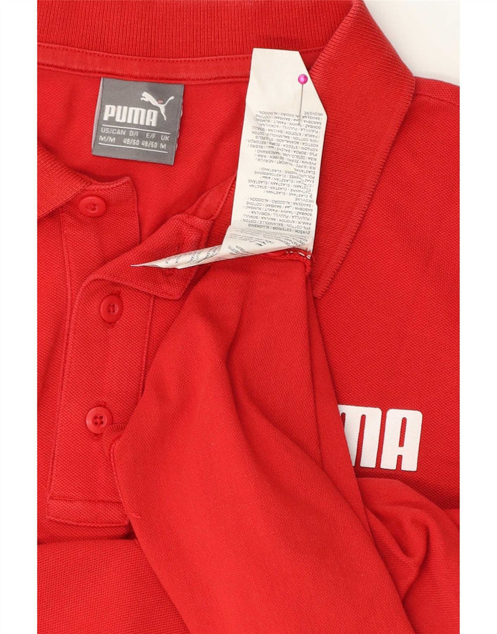 Puma Herren Poloshirt Mittelrote Baumwolle