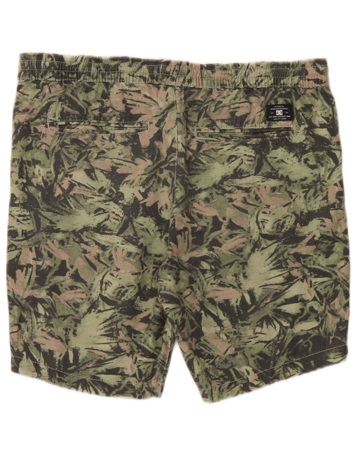 DC Herren-Sportshorts, klein, grüne Camouflage-Baumwolle