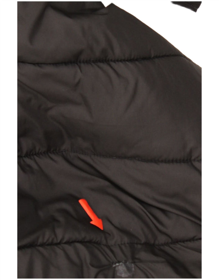 Lotto Herren-Jacke mit Kapuze, gepolstert, UK 44, 2XL, Schwarz, Polyester