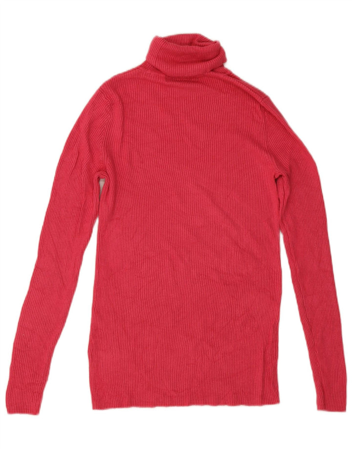 Marks & Spencer Rollkragenpullover für Damen, UK 10, Größe S, rosa Viskose