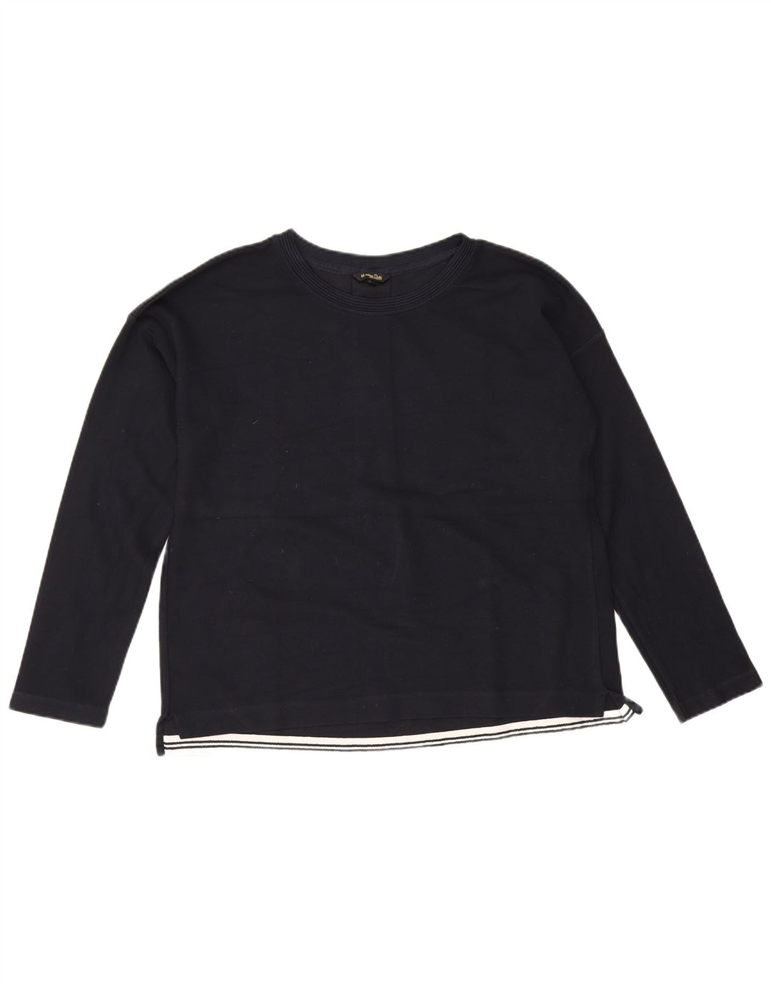 Massimo Dutti Damen Top Langarm UK 16 Large Marineblau