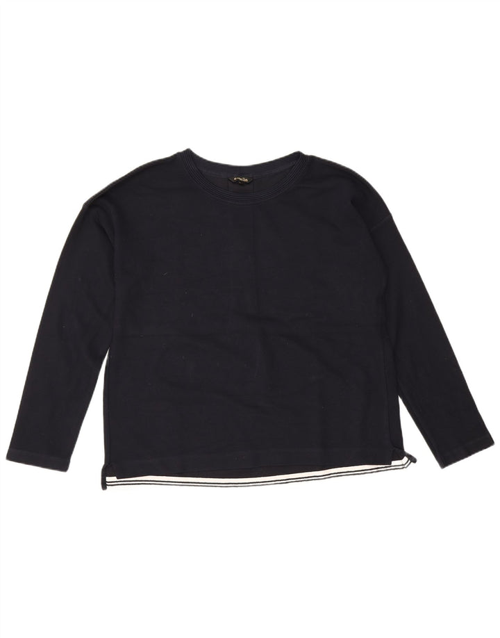Massimo Dutti Damen Top Langarm UK 16 Large Marineblau