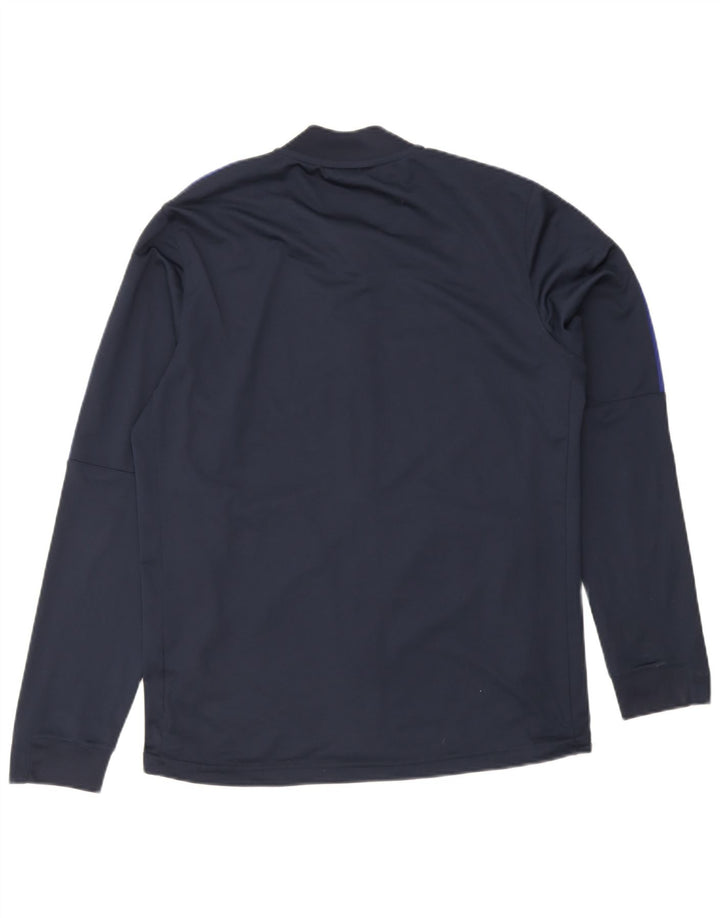 Nike Herren Dri Fit Trainingsanzug Top Jacke Große Marineblau Polyester Sport