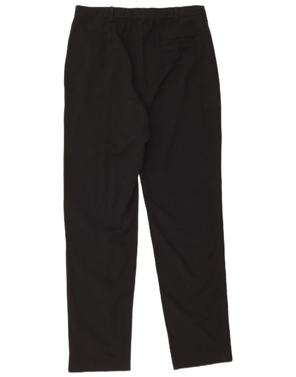 Marks & Spencer Damen-Chinohose mit hoher Taille, UK 14, Größe L W32 L32, Schwarz