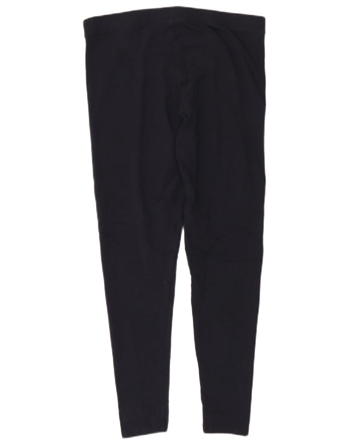 Marks & Spencer Damen Leggings UK 14 Large Marineblau Baumwolle