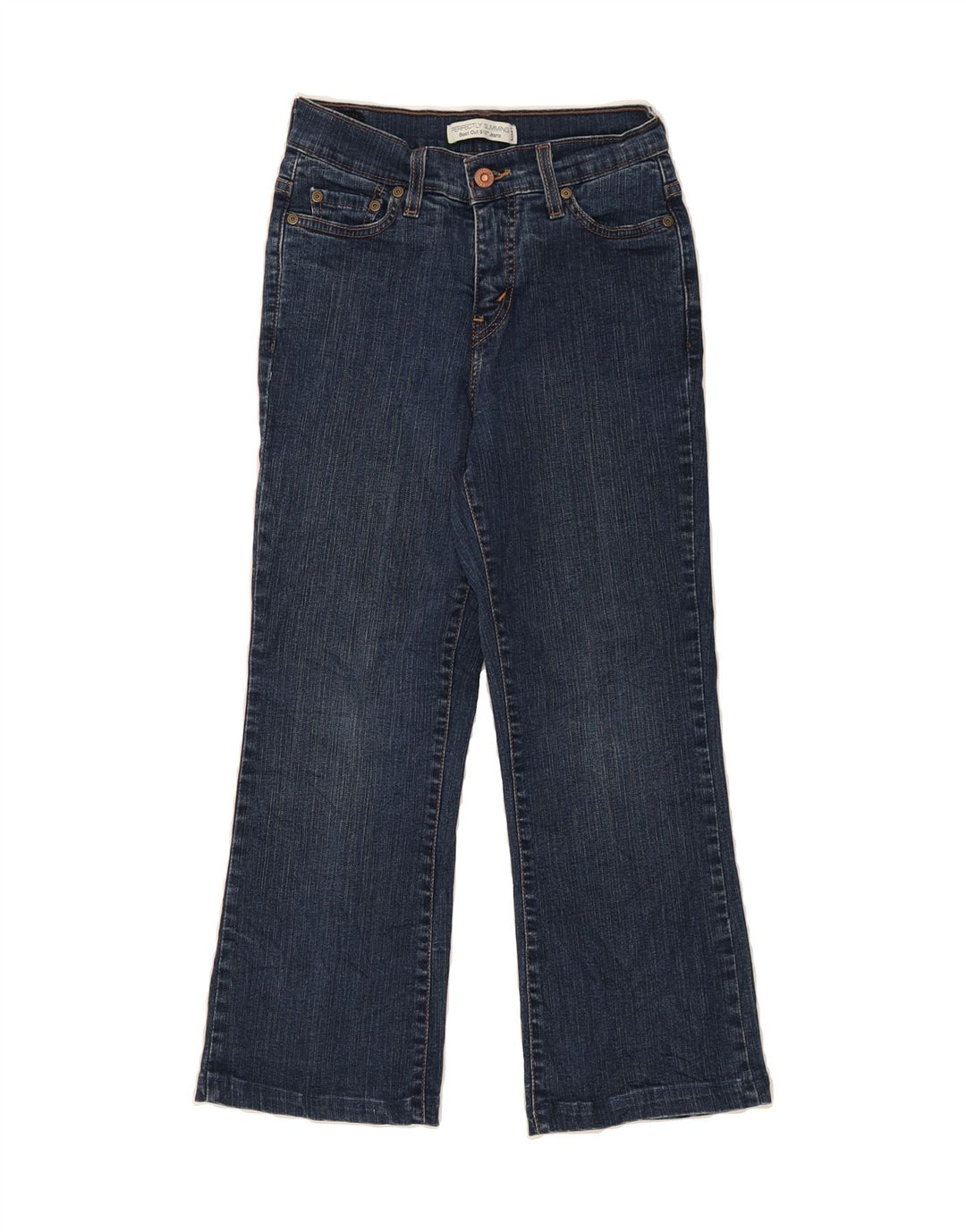 LEVI'S Womens Petite Crop Bootcut Jeans US 6 Medium W26 L23 Blue Vintage Levi's and Second-Hand Levi's from Messina Hembry 