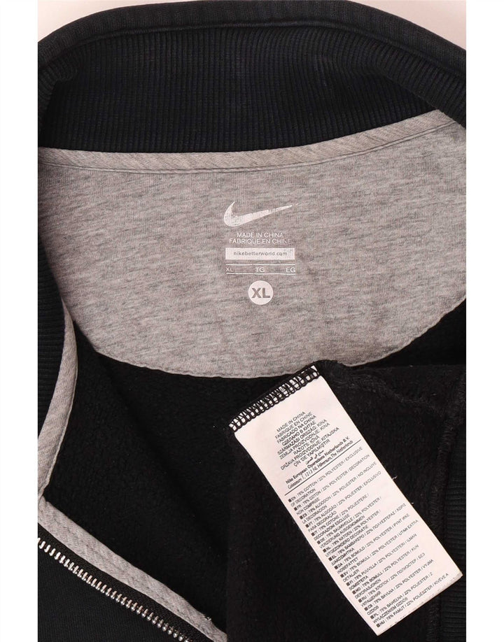 Nike Herren-Trainingsanzug-Topjacke XL aus marineblauer Baumwolle
