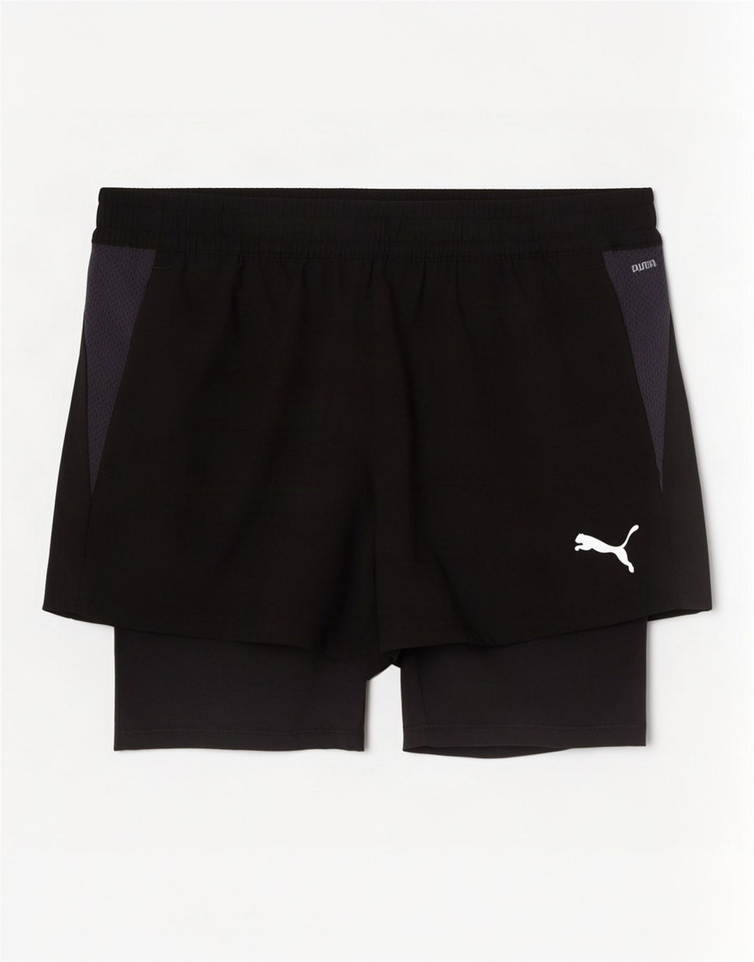 Puma Herren-Sportshorts, Größe S, Schwarz, Colourblock-Polyester