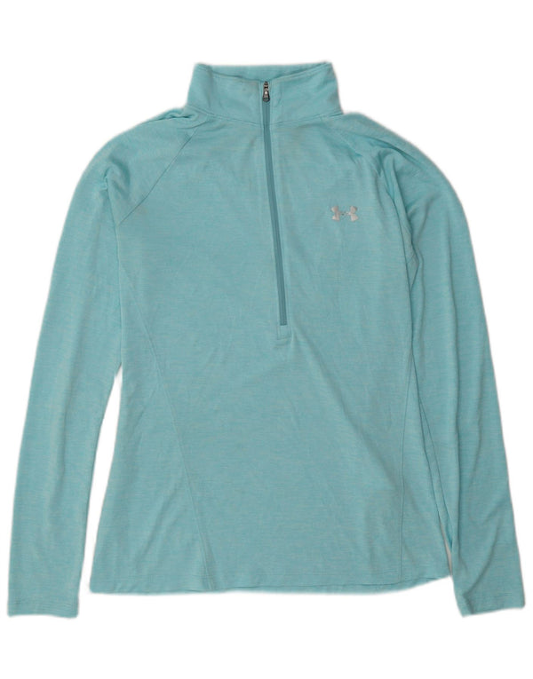 Under Armour Damen Heat Gear Pullover-Trainingsanzugoberteil, UK 14, Mittelblau