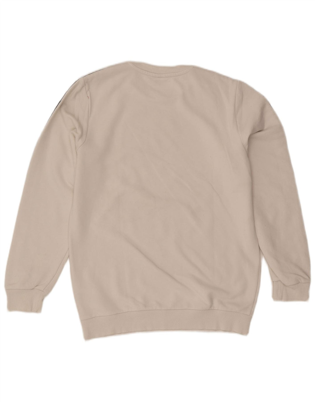 Fila Herren Grafik-Sweatshirt-Pullover aus mittelweißer Colourblock-Baumwolle