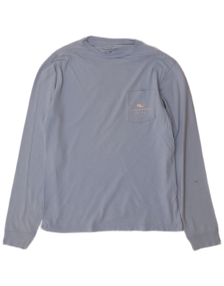 VINEYARD VINES Herren Grafik-Top Langarm XS Blau Baumwolle