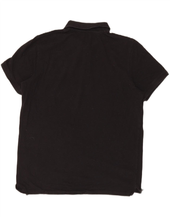JACK & JONES Herren Poloshirt XL Schwarz Baumwolle
