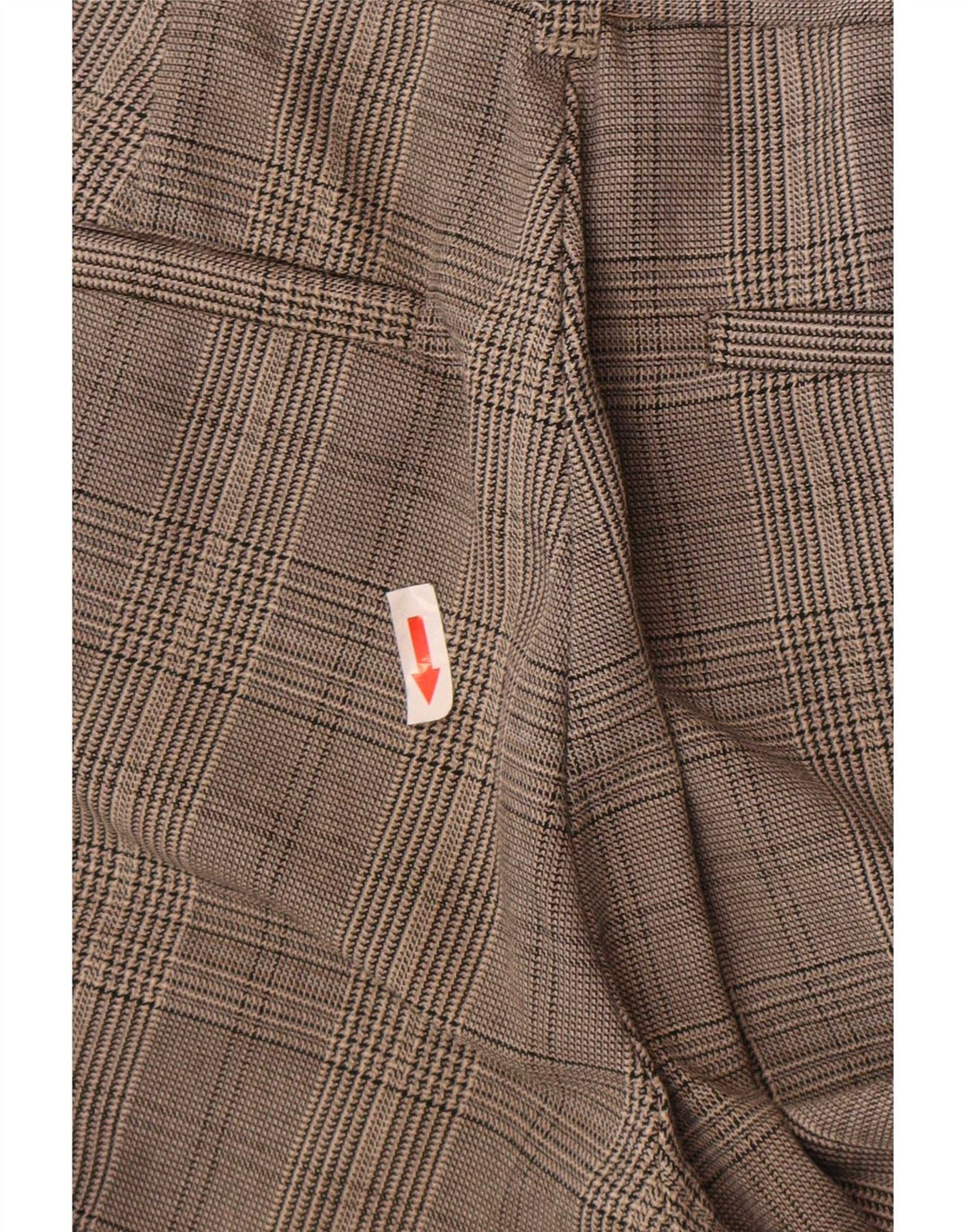 Zara Slim Chino-Hose für Damen, Größe S, W26, L25, grau kariert