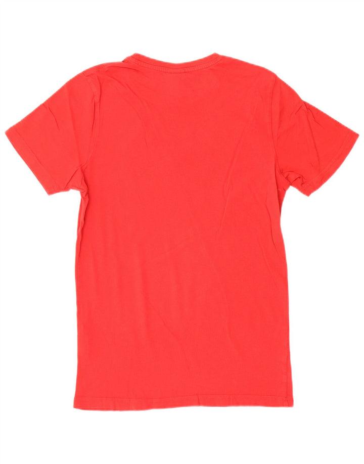 Kappa Herren Grafik T-Shirt Top XS Rot Baumwolle