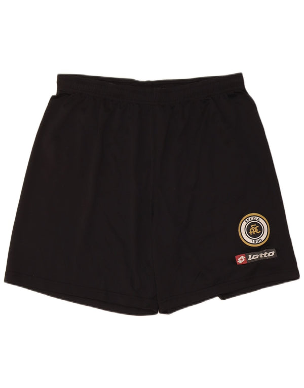Lotto Damen Spezia Calcio Sport Shorts UK 14 Large Schwarz Polyester