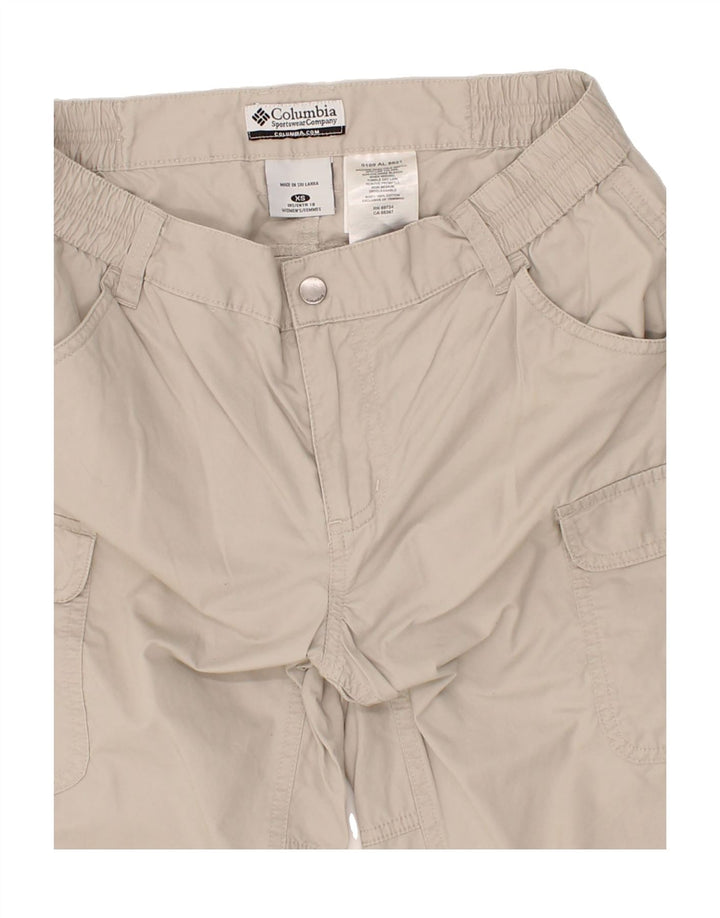 COLUMBIA Womens Bermuda Shorts XS W30  Beige Cotton Vintage Columbia and Second-Hand Columbia from Messina Hembry 