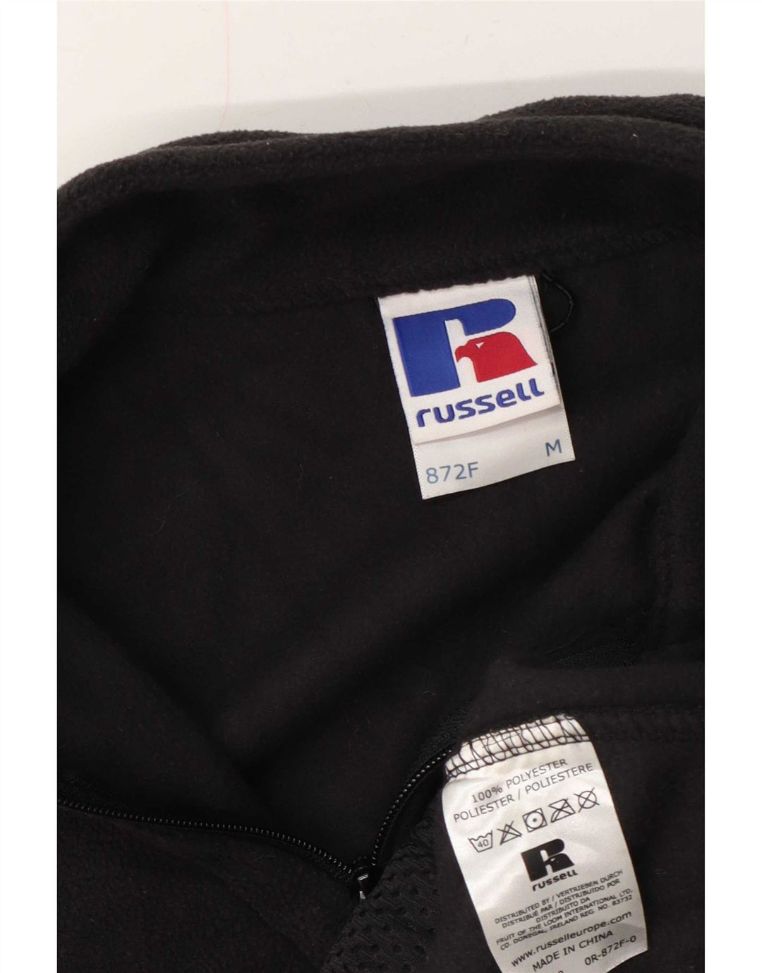 Russell Athletic Herren-Fleeceweste, UK 38, mittelgraues Polyester