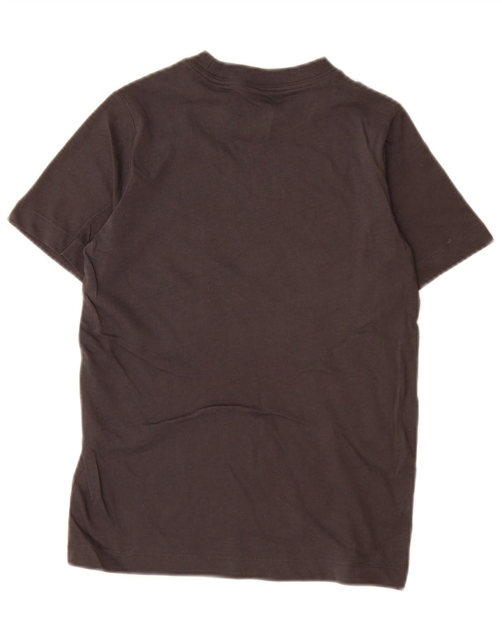 Nike Jungen-T-Shirt mit Grafik, 8–9 Jahre, Größe S, graue Baumwolle