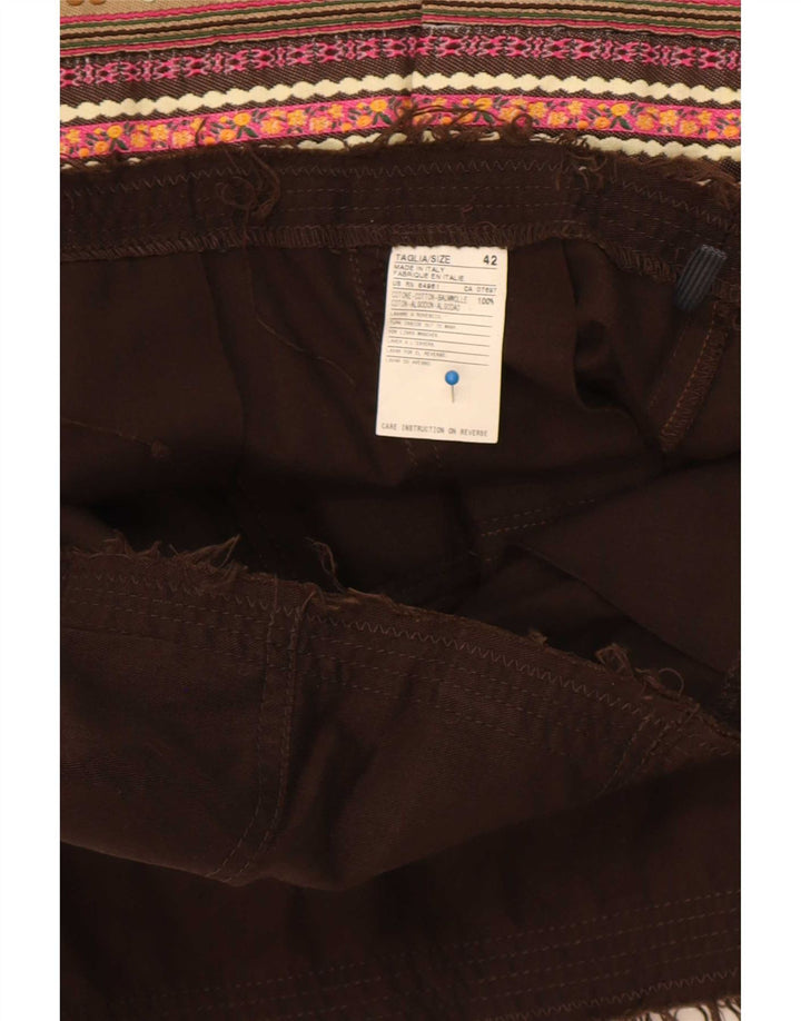 Benetton Damen-A-Linien-Rock IT 42 Medium W30 Mehrfarbiger Farbblock
