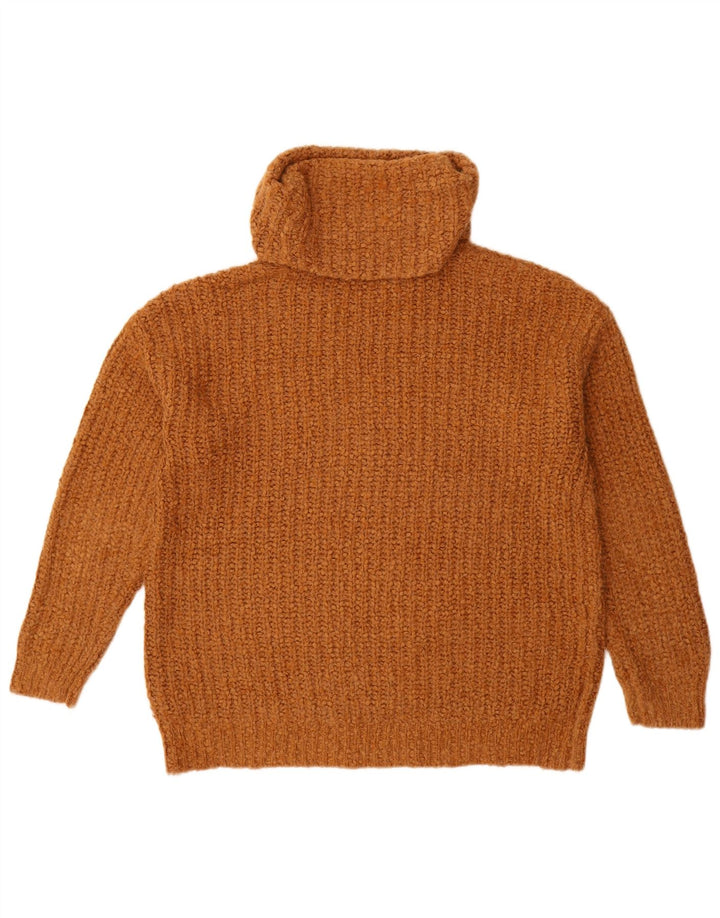 Marks & Spencer Damen-Pullover, übergroß, Rollkragenpullover, Gr. 10, Größe S, Braun
