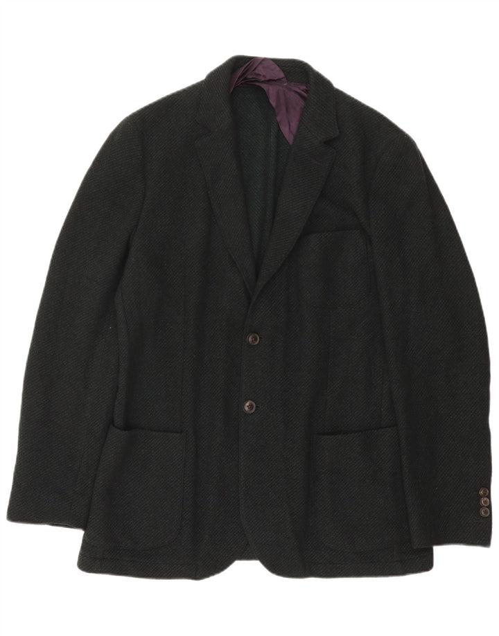 Gant Herren-Blazer mit 2 Knöpfen, IT 50, große grüne Wolle