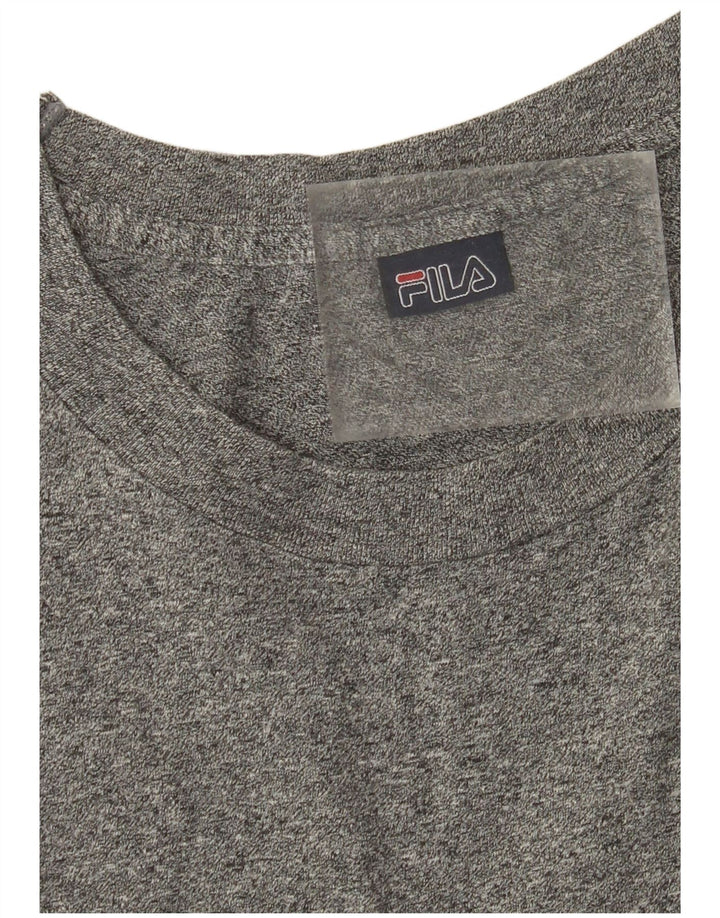 FILA Herren T-Shirt Top Mittelgrau meliert