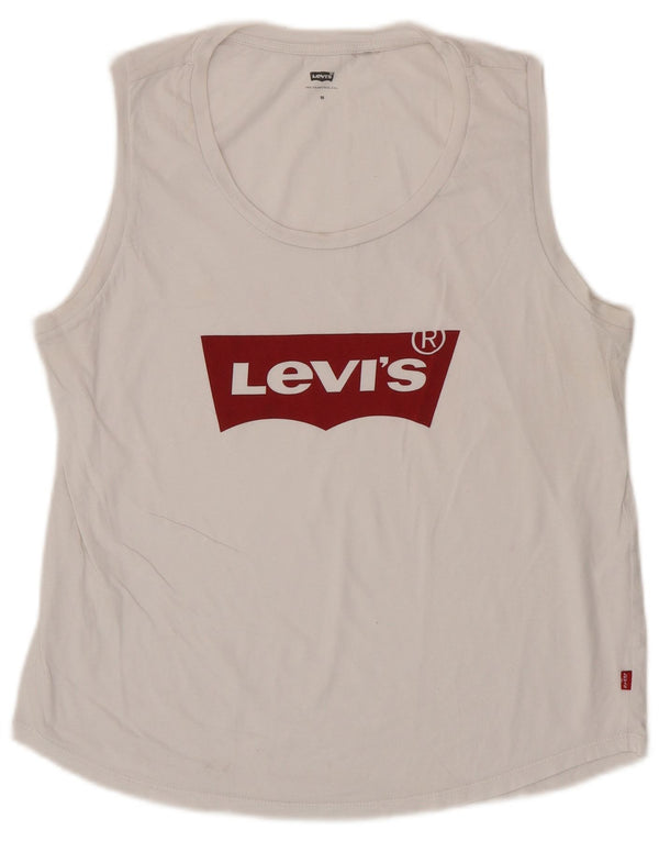 Levi's Damen Graphic Vest Top UK 12 Mittelweiß