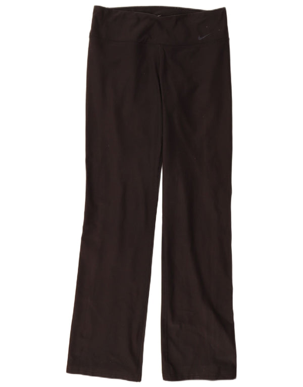 Nike Damen Dri Fit Trainingshose UK 14 Medium Schwarz Polyester