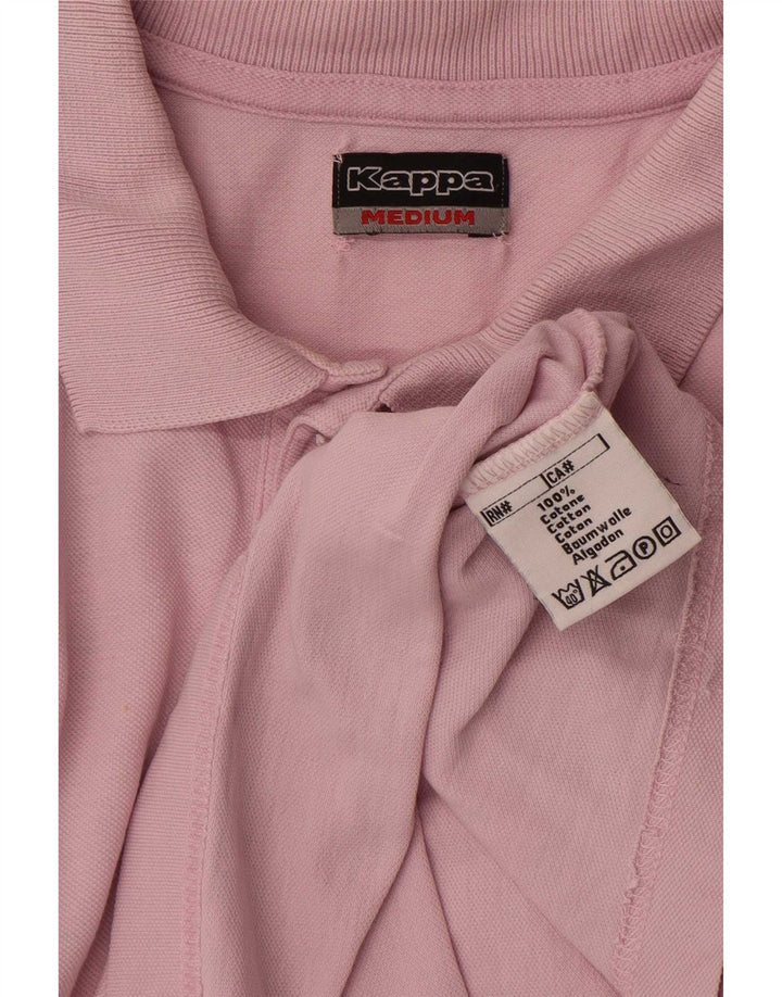Kappa Herren-Poloshirt aus mittelrosa Baumwolle