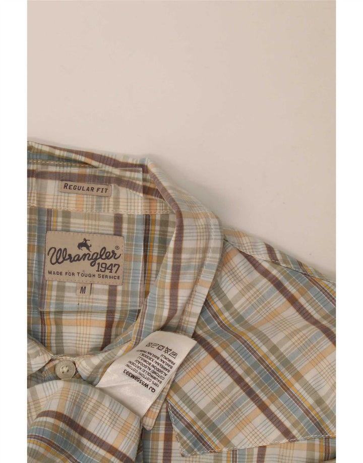 Wrangler Herren-Hemd, kurzärmelig, normale Passform, mittelgroß, mehrfarbig, kariert