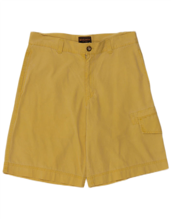 Woolrich Herren Cargoshorts W32 mittelgelbe Baumwolle