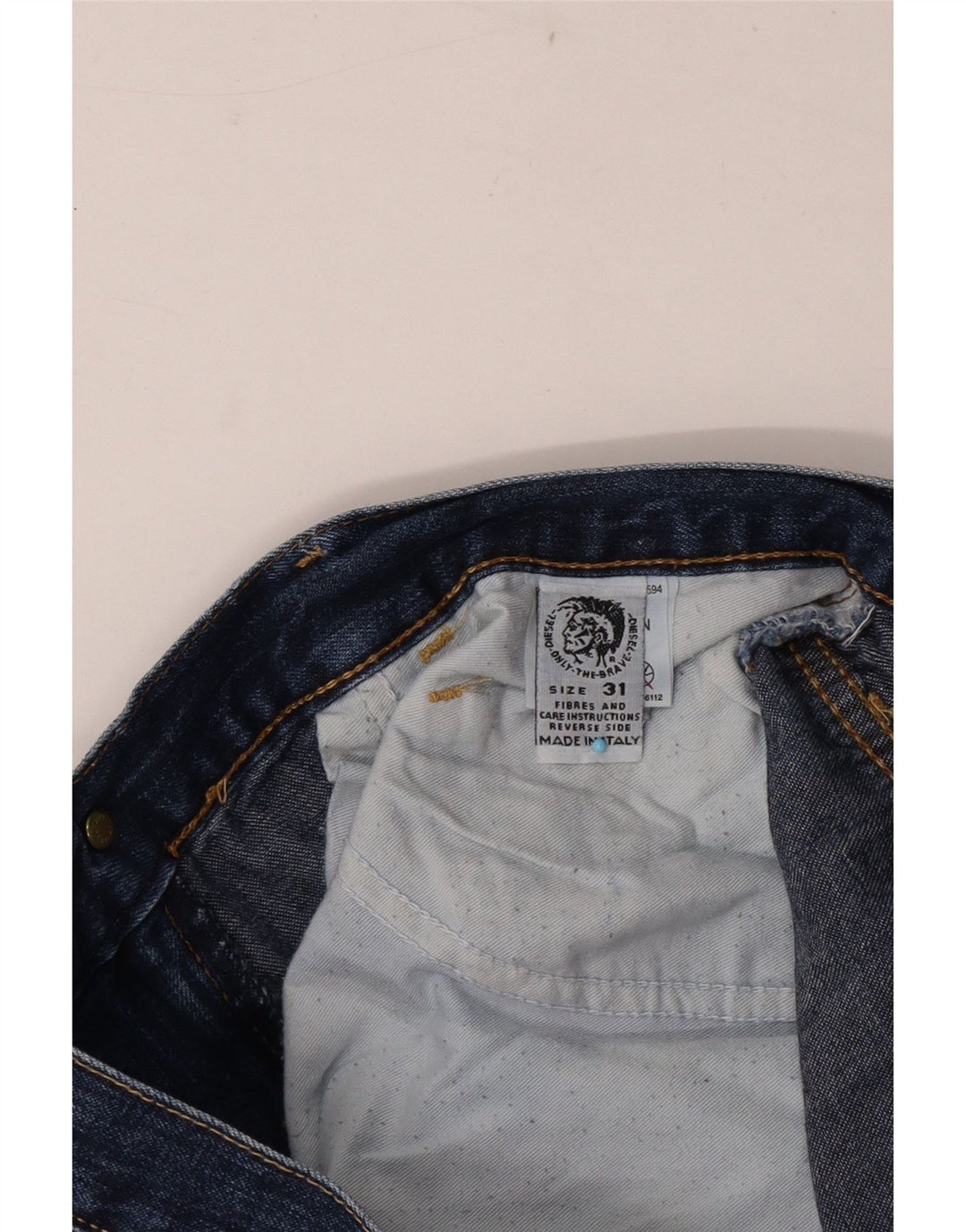 Diesel Herren Bootcut Jeans W31 L28 Blaue Baumwolle