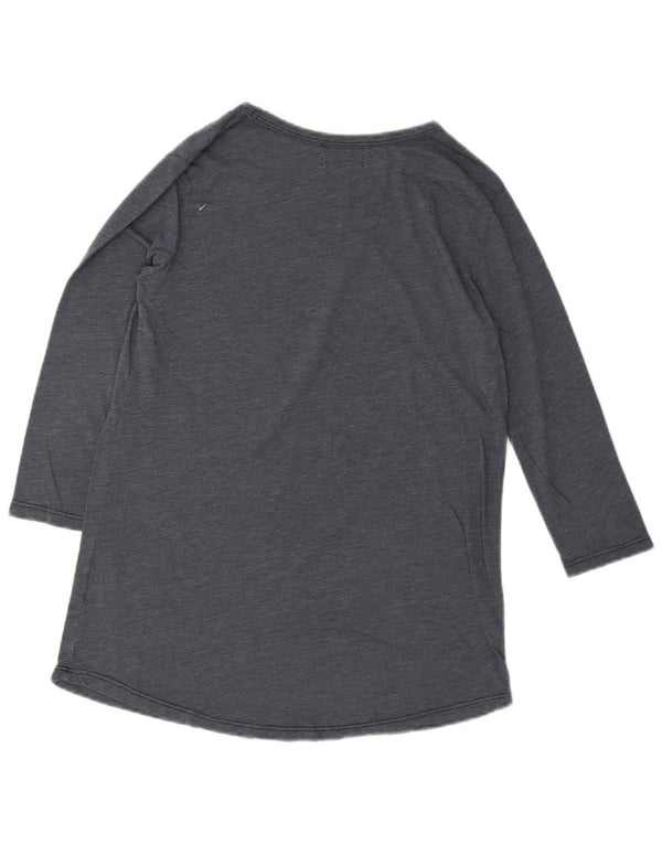 Converse Damen Graphic Top 3/4 Ärmel UK 14 Mittelgraue Baumwolle