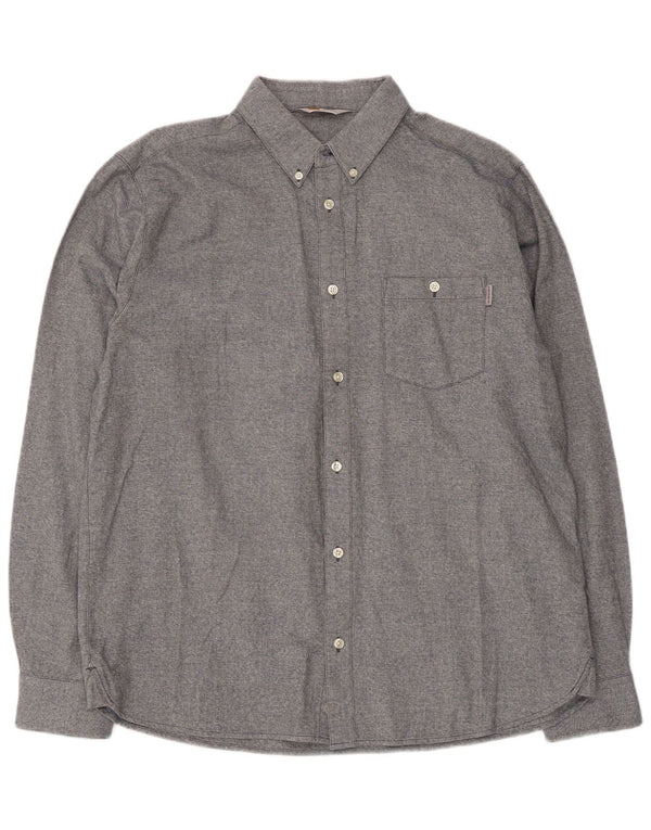 Carhartt Herrenhemd XL Grau Baumwolle
