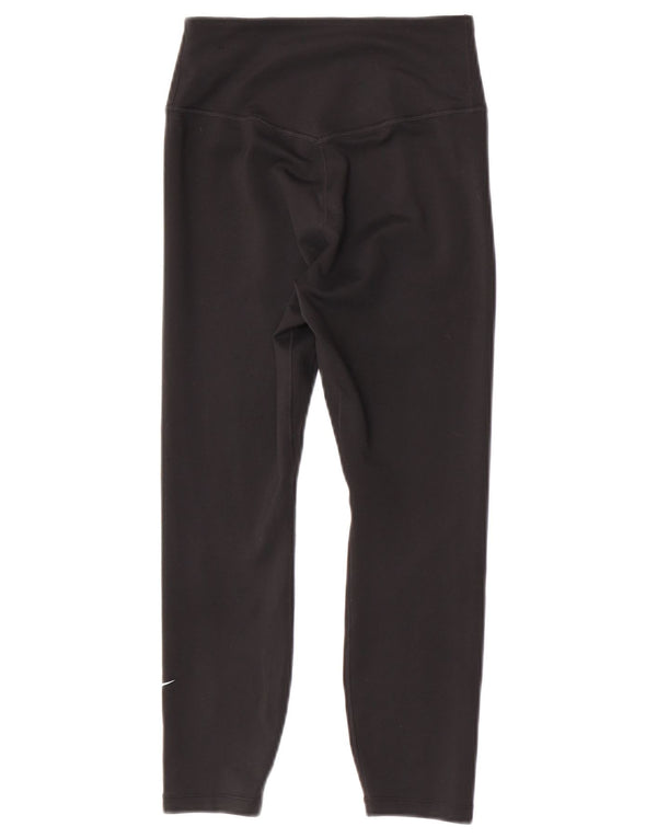 Nike Damen Dri Fit Crop Leggings UK 4 XS Schwarz