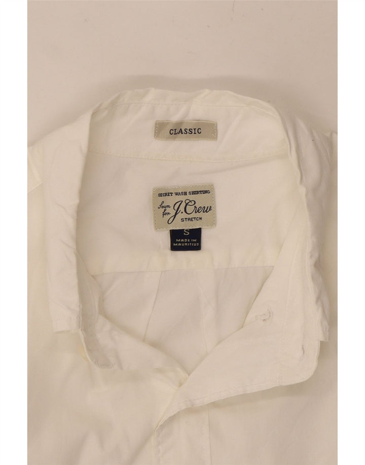 J. CREW Mens Classic Short Sleeve Shirt Small White Cotton Vintage J. Crew and Second-Hand J. Crew from Messina Hembry 