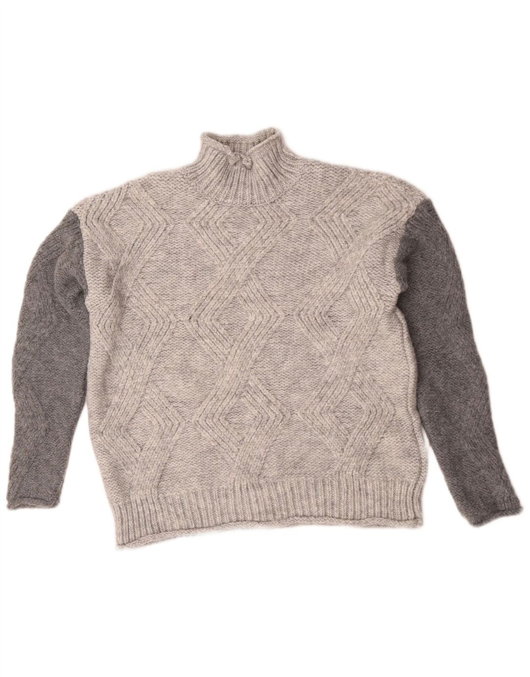 Marks & Spencer Damen-Pullover mit Rollkragen, Gr. 10, Größe S, Grau